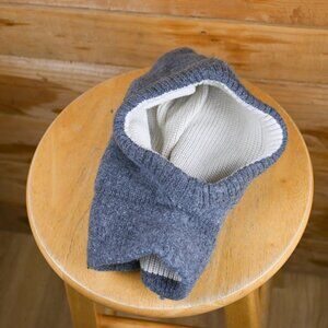 Reiff-Strick Organic Merino Wool Balaclava in Slate Grey - 50/52cm